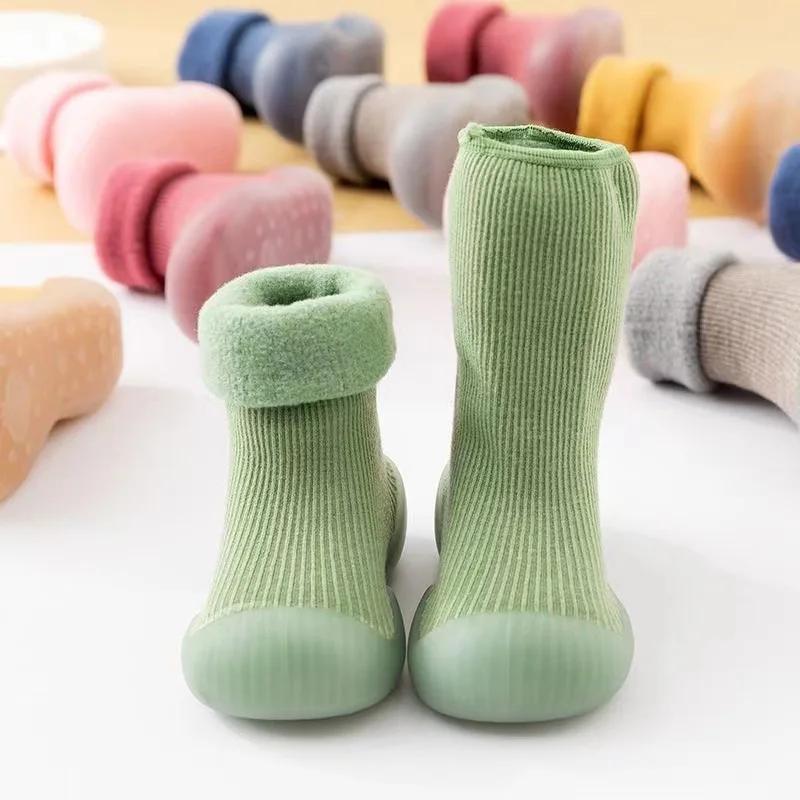 Chaussures premier marcheur hiver 0-4 ans garçon fille chaudes pour nouveau-né infantile