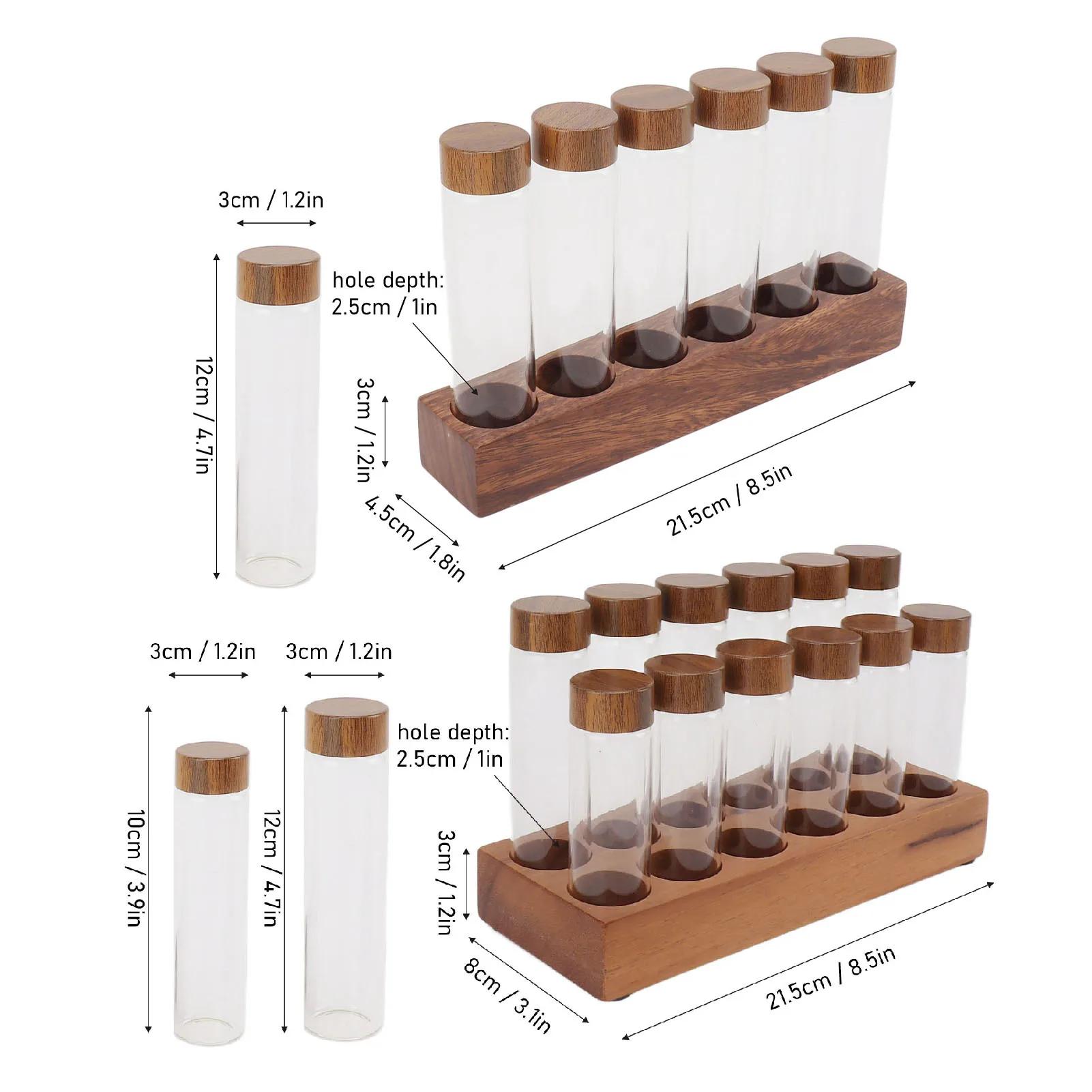 Tubes de stockage de grains de café en verre transparent avec couvercle, bocal de stockage de grains