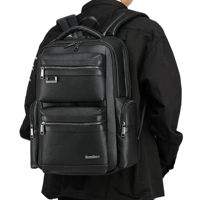 Sac à dos de luxe hommes grande capacité sacs de voyage affaires 16 pouces sac à dos pour ordinateur