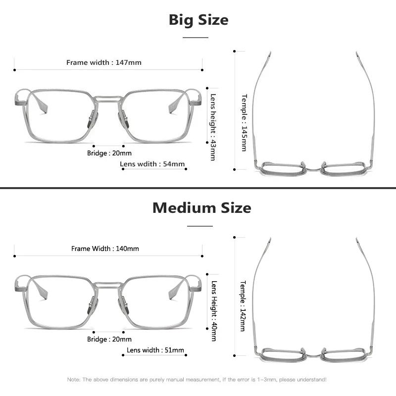Mode pur titane lunettes cadre hommes femmes marque Design ultraléger montures de lunettes haute qua