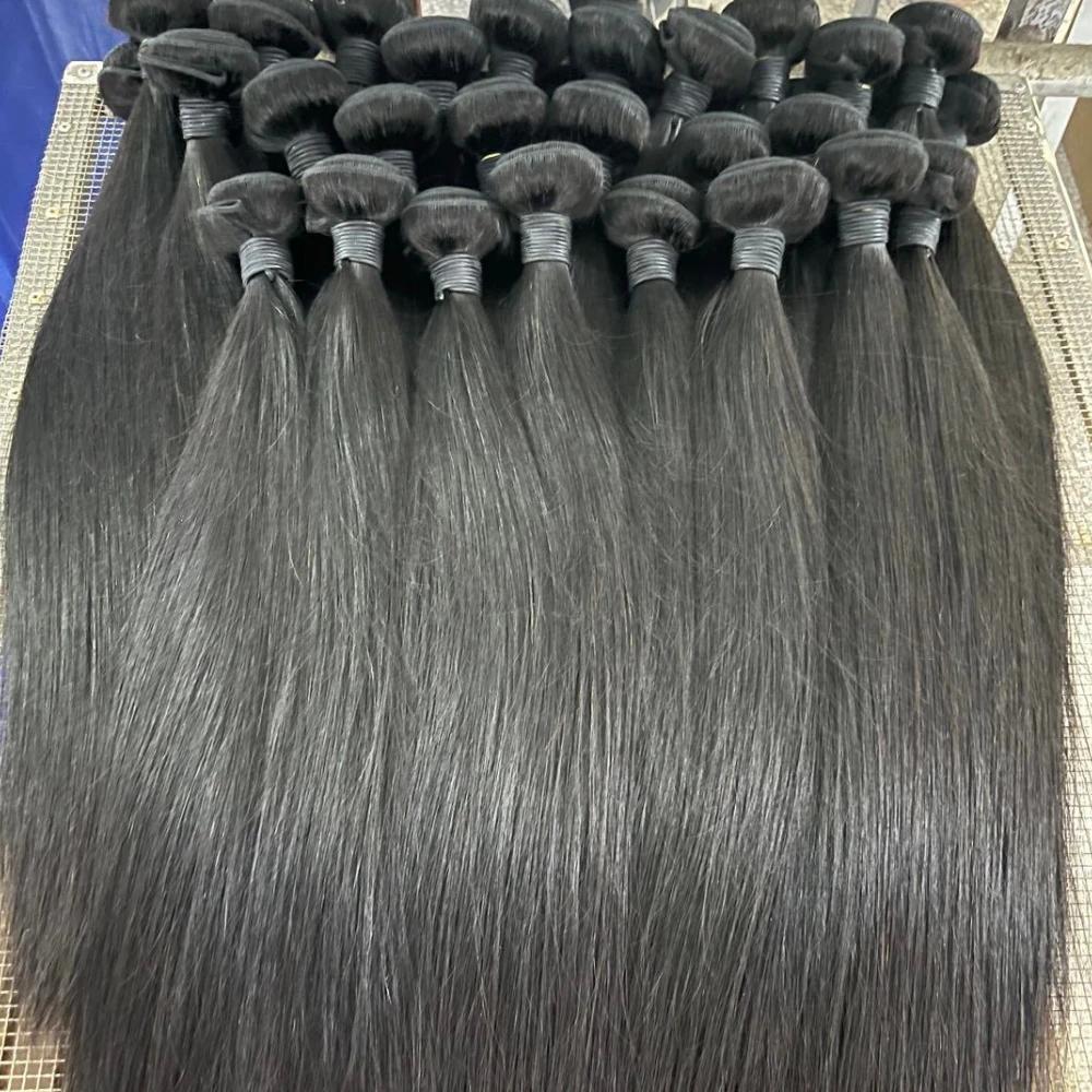 Tissage en lot péruvien 100% naturel-UNice Hair, cheveux lisses, 8 à 30 pouces, lot de 1/3/4, vente 