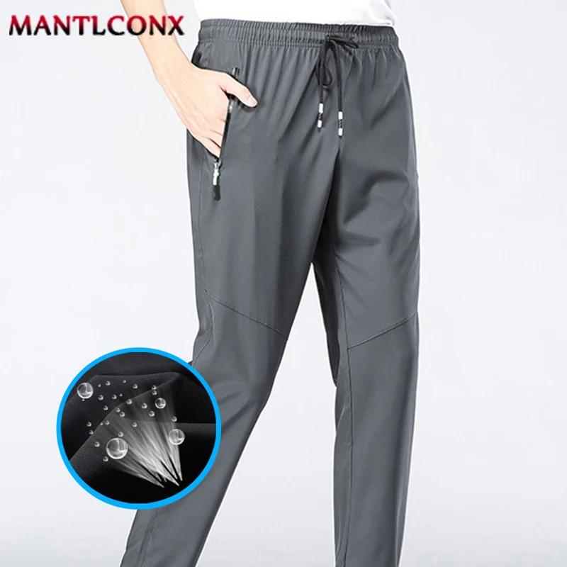 Pantalon décontracté respirant pour hommes, séchage rapide, droit, taille élastique, survêtement, pa