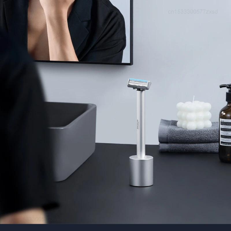 Youpin-Rasoir automatique intégré pour hommes, couteau à choc intelligent, rasage inductif, étanche 