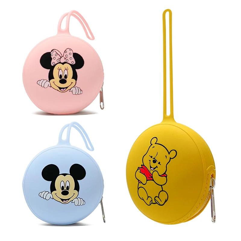 1 pièces Disney Silicone bébé mamelon sac est facile à transporter Silicone bébé de qualité alimenta
