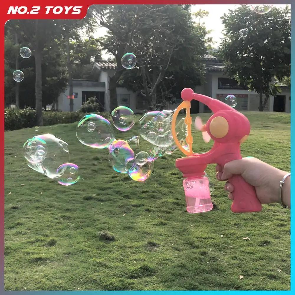 Pistolet à bulles automatique à grandes bulles, avec jouets liquides, Machine à savon, jouet de jeu 