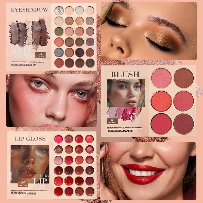 Palette de livres de beauté multicouches de 67 couleurs, un livre de maquillage qui combine des fard
