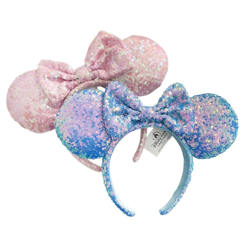 Mickey Mouse bandeau bleu rose paillettes oreille noël Halloween fête coiffure Cosplay adulte/enfant