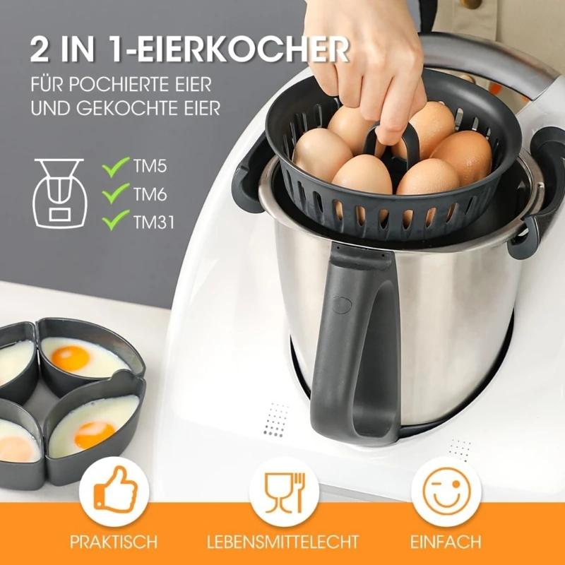 D0AB pour Thermomix TM6 TM31, support à œufs, Pots, plateau, poachers, Gadgets de cuisine