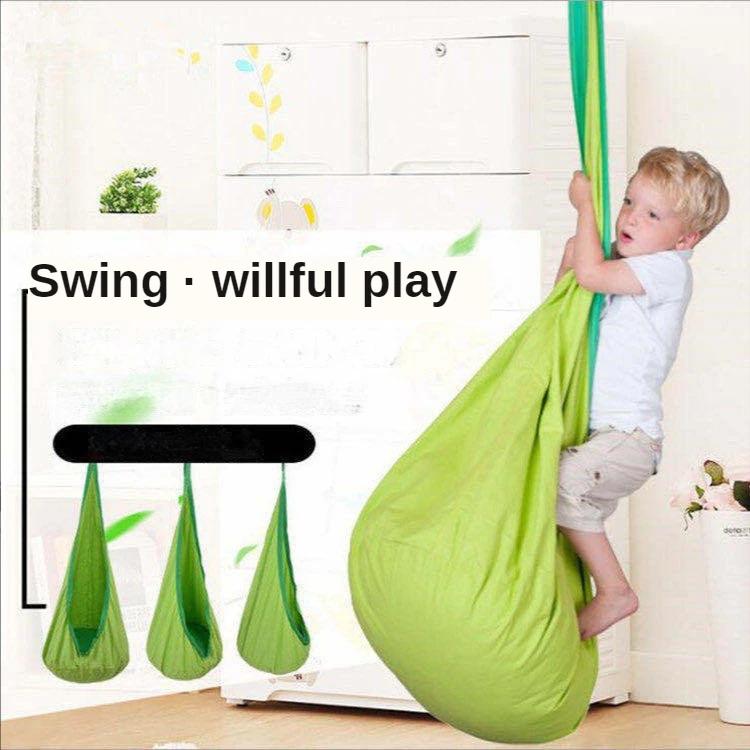 Chaise suspendue pour enfants, lit balançoire Portable en tissu Parachute, modèle de cour intérieure