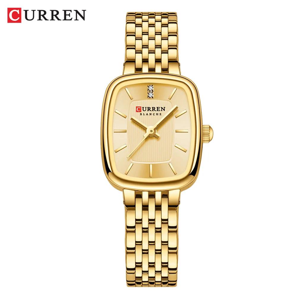 CURRN 9093 montre à Quartz pour femmes mode loisirs diamant Simple or argenté bande d'acier montre-b