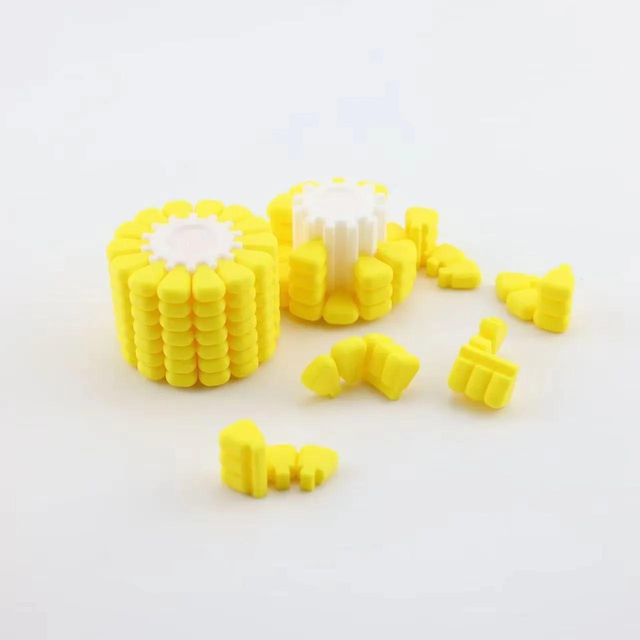 Jouets amusants, impression 3D, Cube magique de maïs, anti-Stress, Puzzle Tetris, originalité, jouet