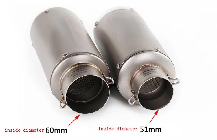 Silencieux universel en fibre de carbone pour moto, GP-Project, Suzuki GSXS1000, Kawasaki Versys 100