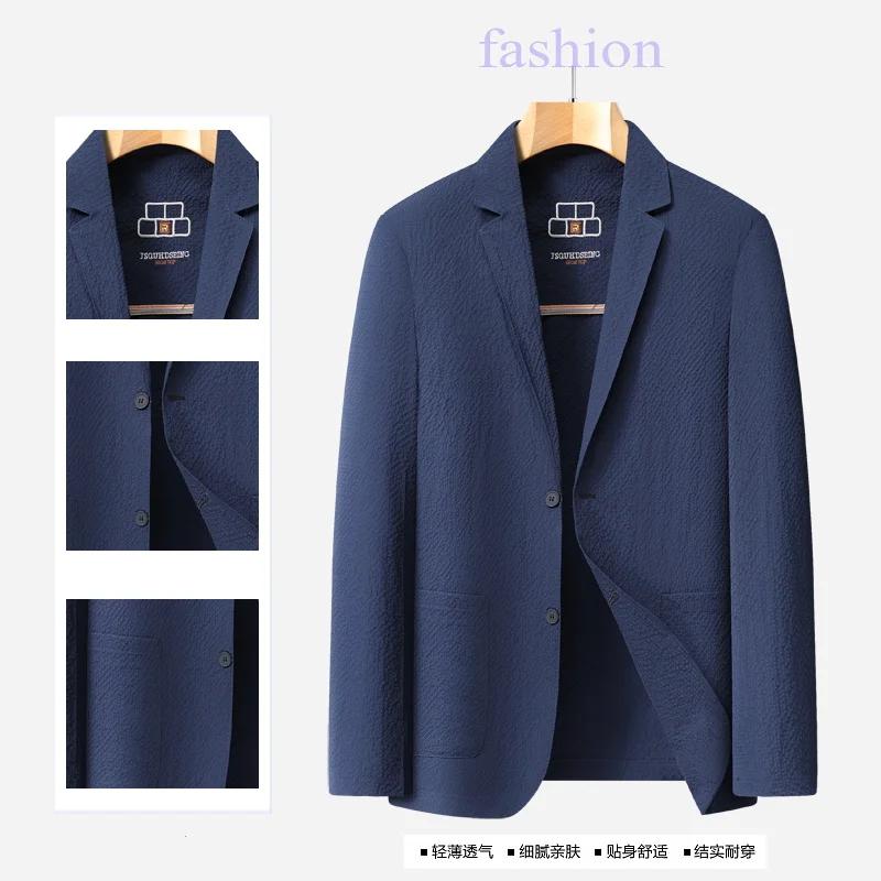 Veste décontractée de protection solaire pour homme de haute qualité, de couleur moyenne à claire, f