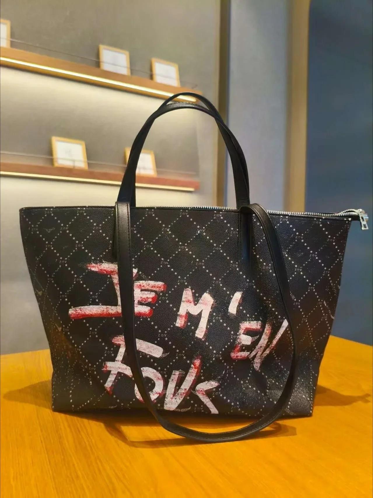 Sac ZV Nouvelle Collection Printemps-Été, Grande Capacité, Portable, Sac à Bandoulière, Sac Cabas Te