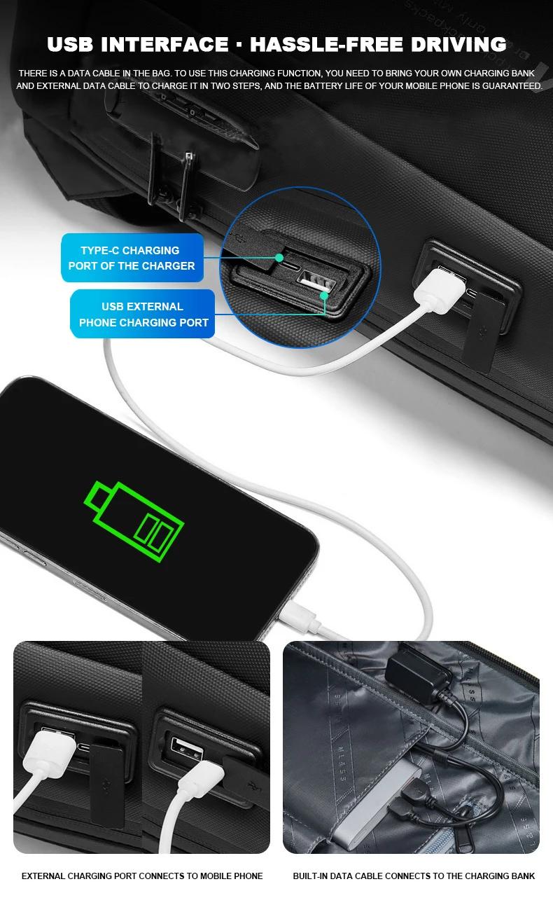 Sac à dos de voyage militaire suisse pour hommes, sac à dos d'affaires extensible USB pour ordinateu