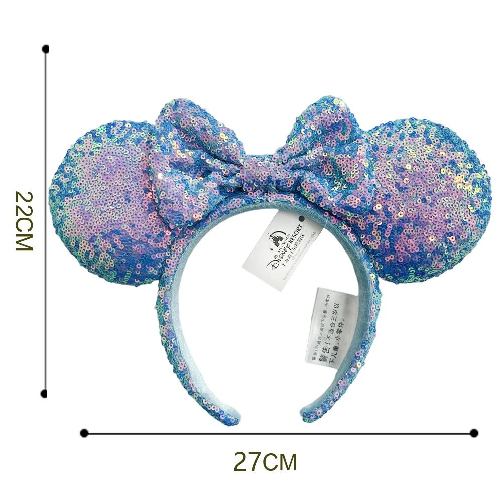Mickey Mouse bandeau bleu rose paillettes oreille noël Halloween fête coiffure Cosplay adulte/enfant