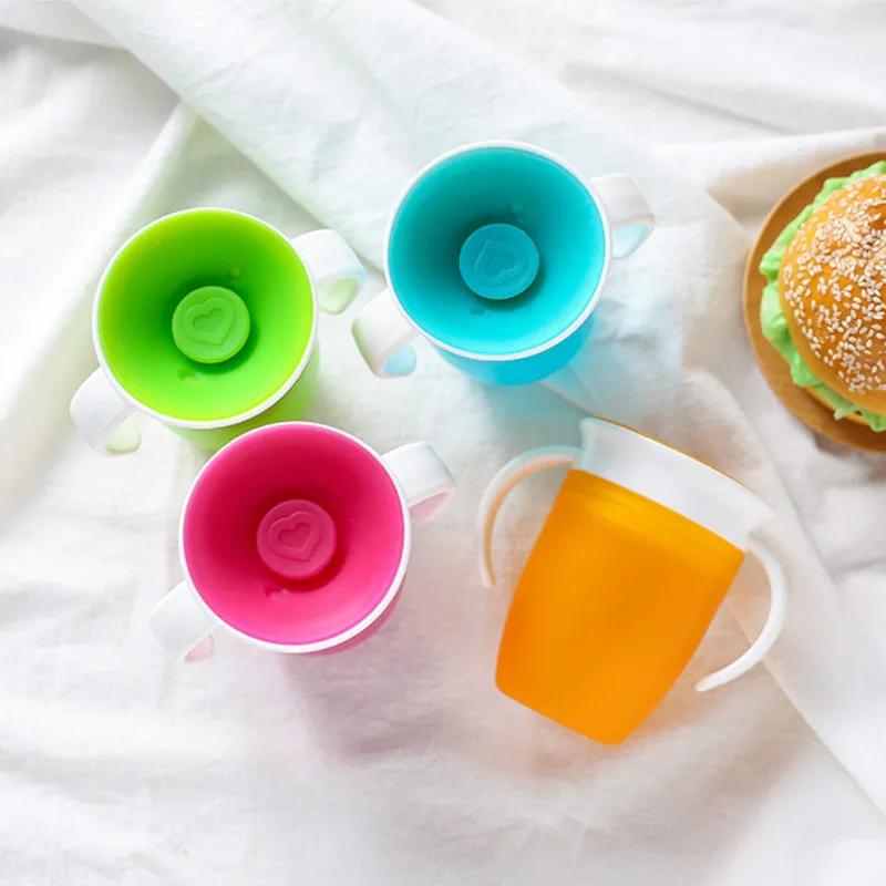 Gobelets d'eau pour bébé, rotatif à 360 degrés, tasse d'apprentissage pour bébé avec Double poignée,