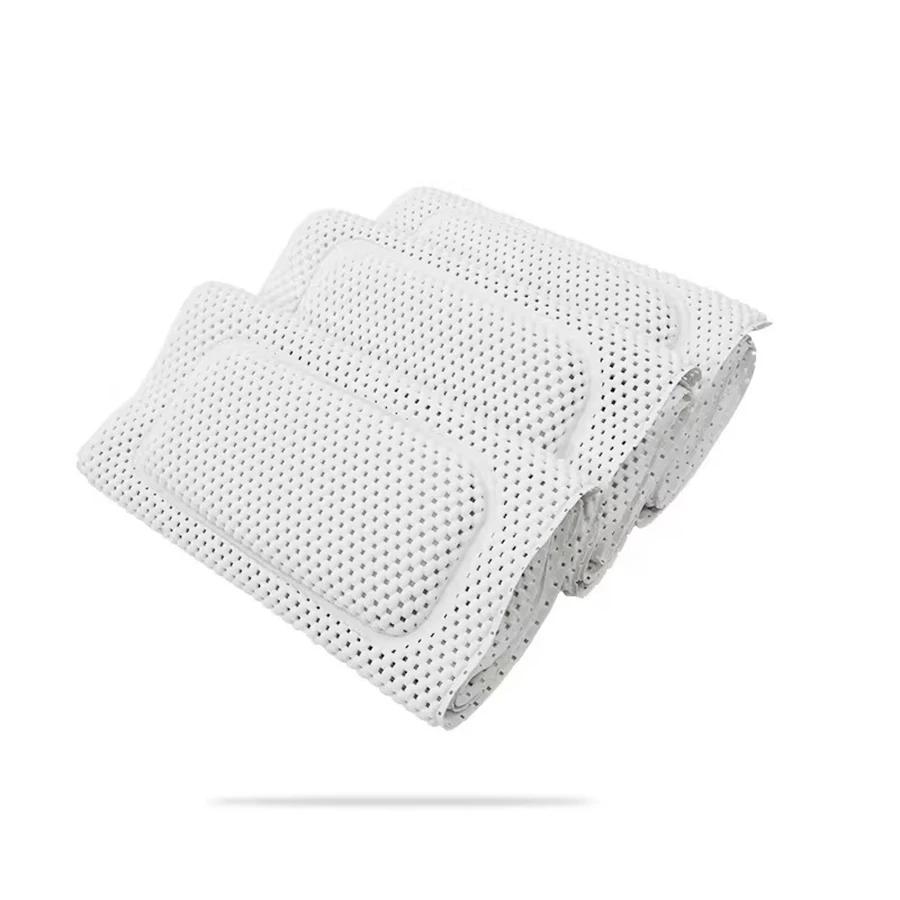 Polymères de baignoire coordonnants à ventouse, oreiller de baignoire, repos de sauna, longs oreille
