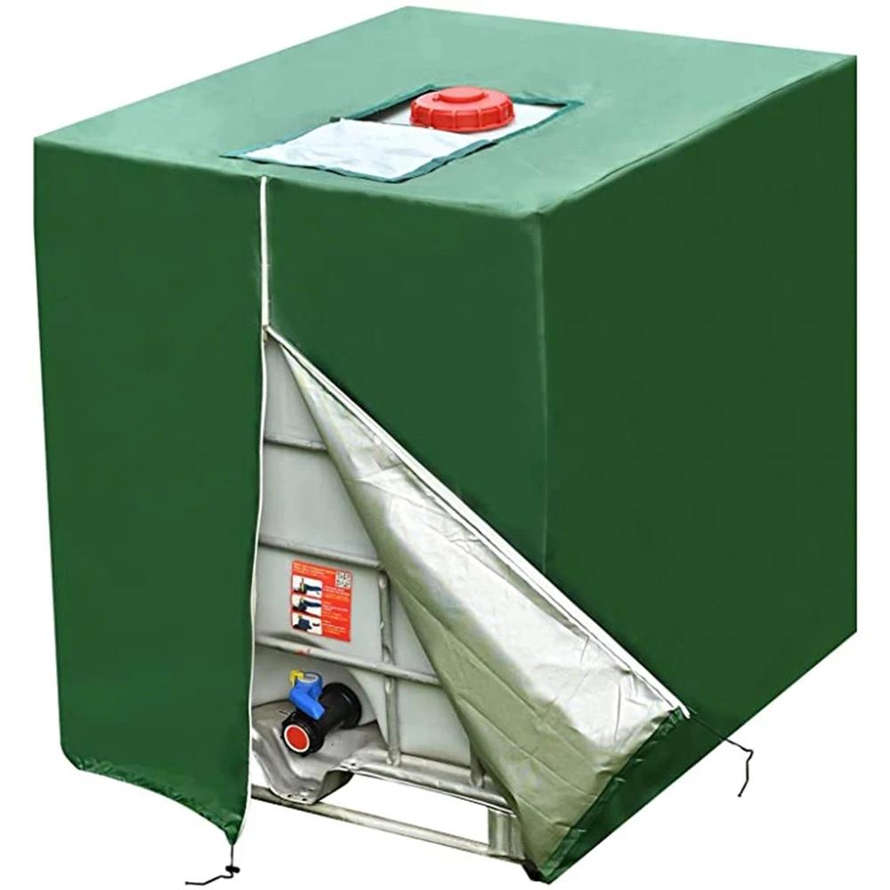 Bâche de couverture de réservoir d'eau IBC 1000L, bâche imperméable résistante aux UV avec fermeture