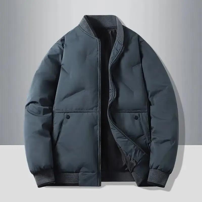 Nouveau col de baseball automne et hiver, veste en coton à la mode et polyvalente pour hommes, veste