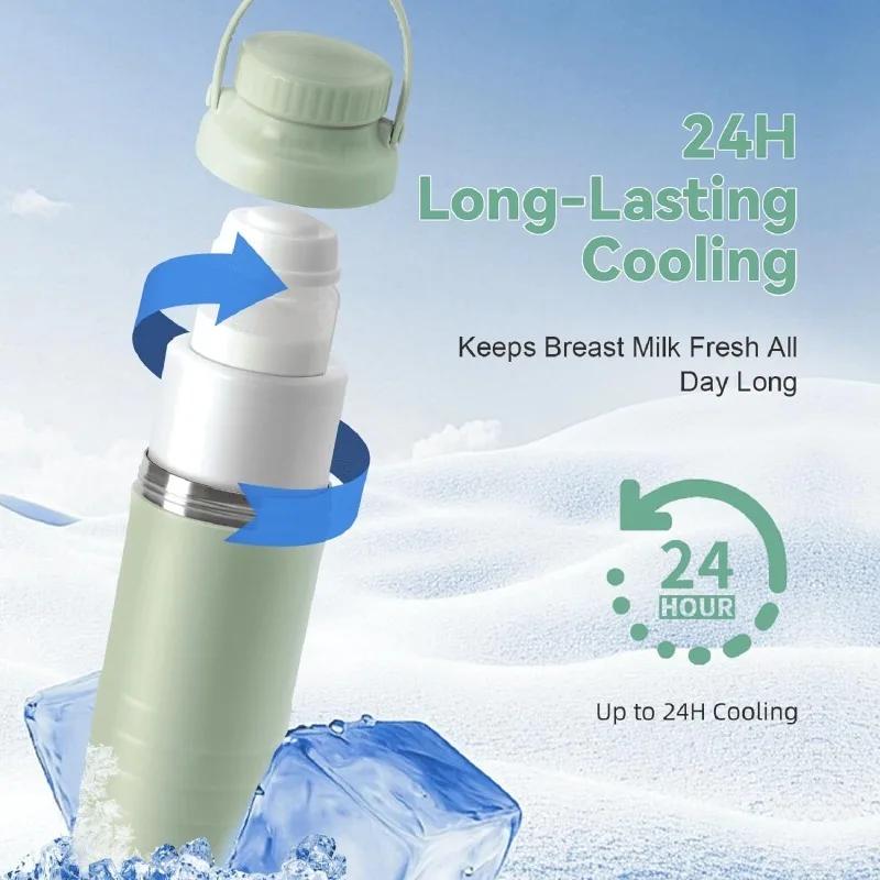 Refroidisseur portable pour biberons de lait maternel, idéal pour les voyages, garde le lait frais p
