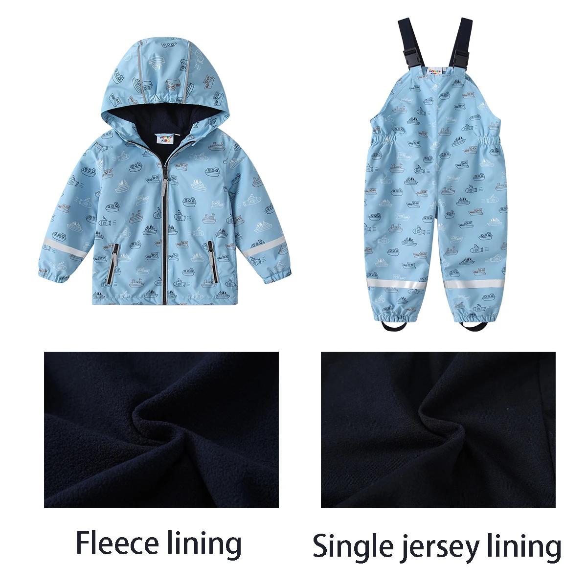 Ensemble de vêtements pour enfants HONEYKING, combinaison imperméable, salopette bébé, pantalon, com