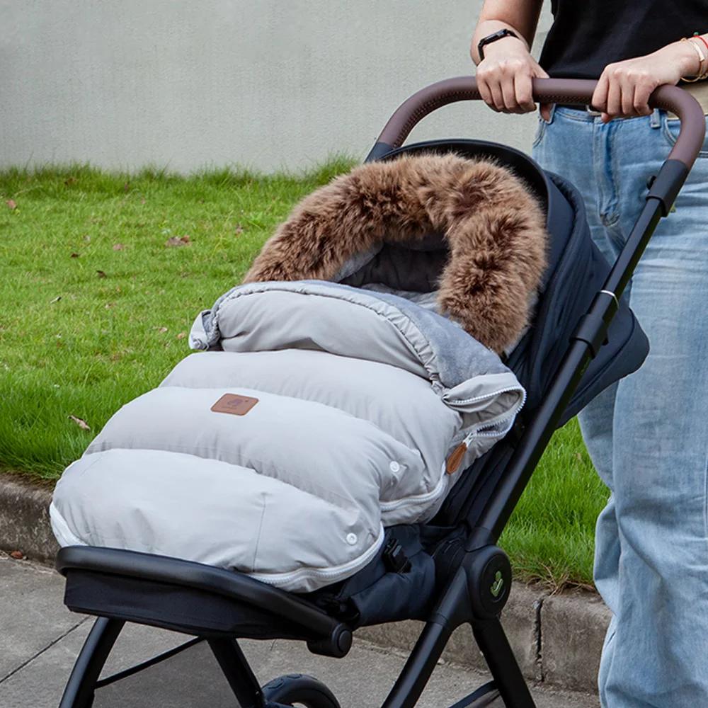 Poussette chancelière coupe-vent pour bébé de 0 à 24 mois, sac enveloppe chaud, décharge, accessoire
