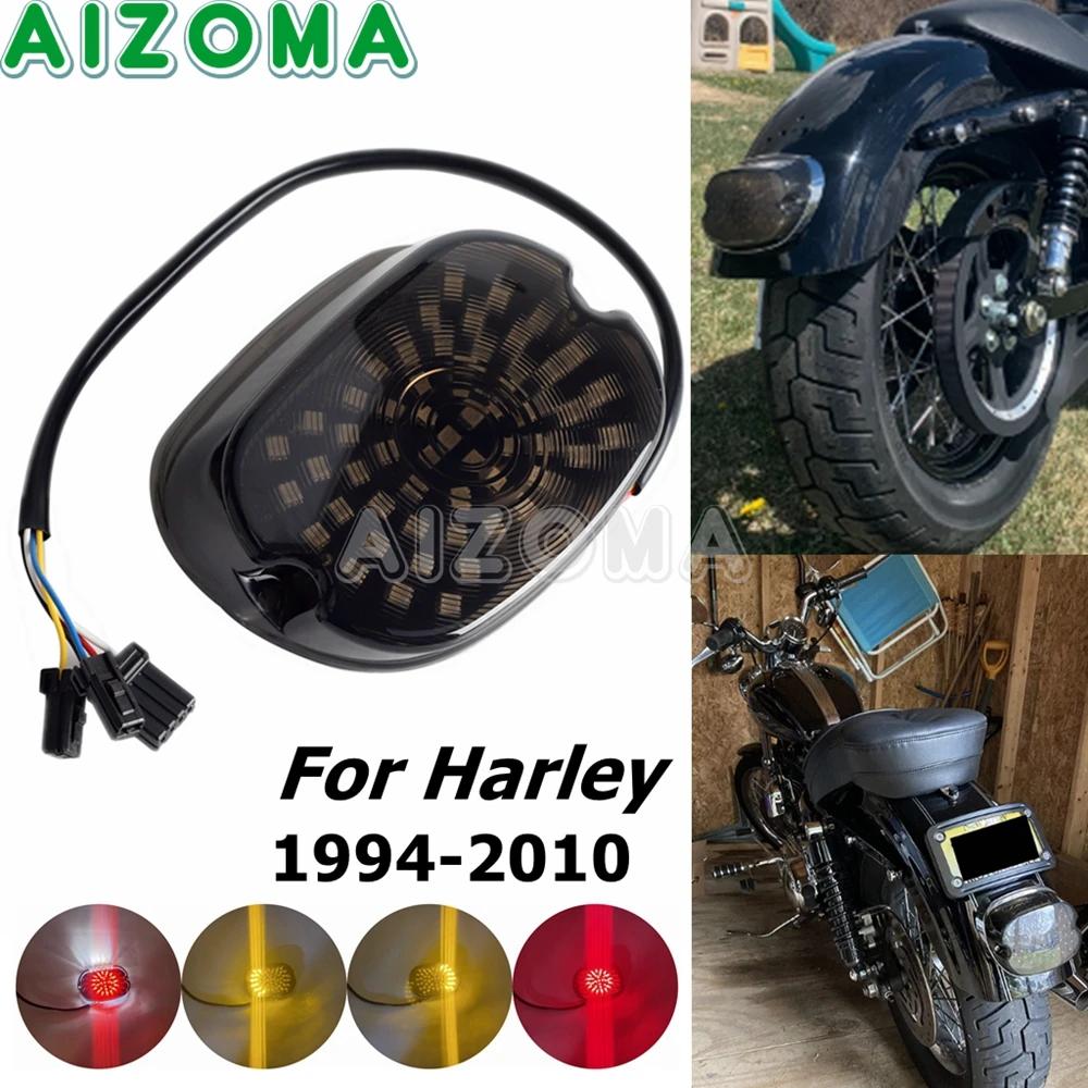 Feu arrière LED clignotant feu arrière de frein pour Harley Dyna Sportster Softail FLST FXST FXDX/T 