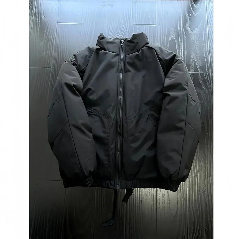 Veste d'hiver en coton pour hommes, manteau en coton, veste à pain épaisse et chaude, veste cool de 