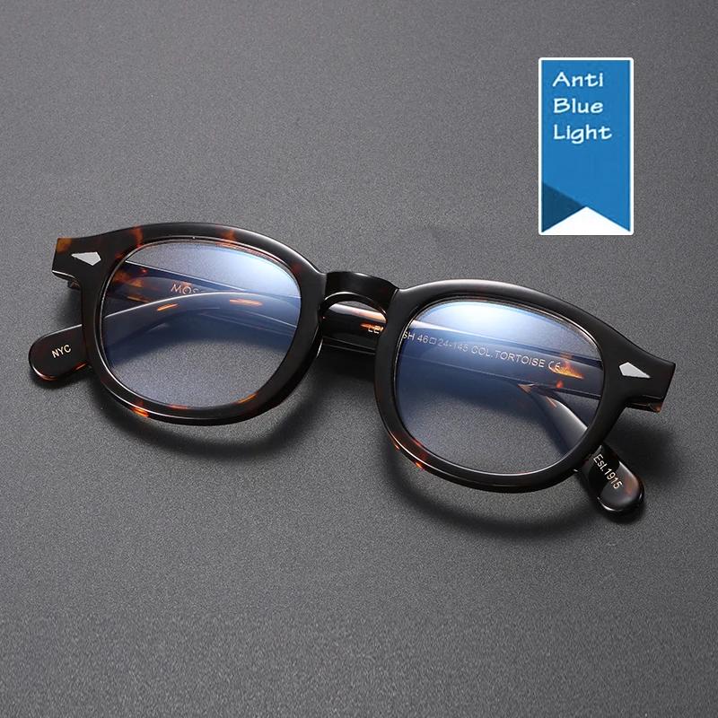 Lunettes Anti-lumière bleue pour hommes et femmes, Johnny Depp Lemtosh, pour ordinateur, verres tran