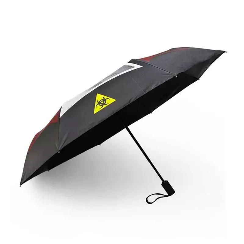 Parapluie de pluie automatique résistant au vent 3 pliable ensoleillé pluvieux imperméable UV Paraso