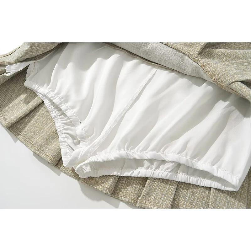 YENKYE – Mini jupe plissée rétro américaine pour femmes, Sexy, taille basse, jupes d'été Cool Girl Y