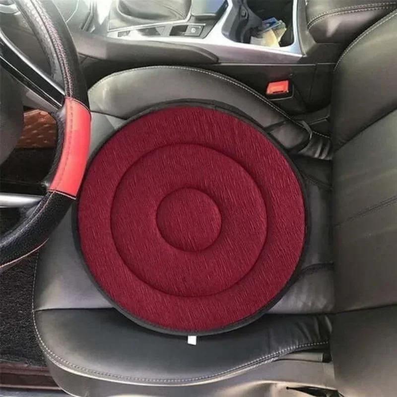 360 °   Coussin de siège rotatif, aide pour siège de voiture, coussin tournant, tapis en mousse à mé