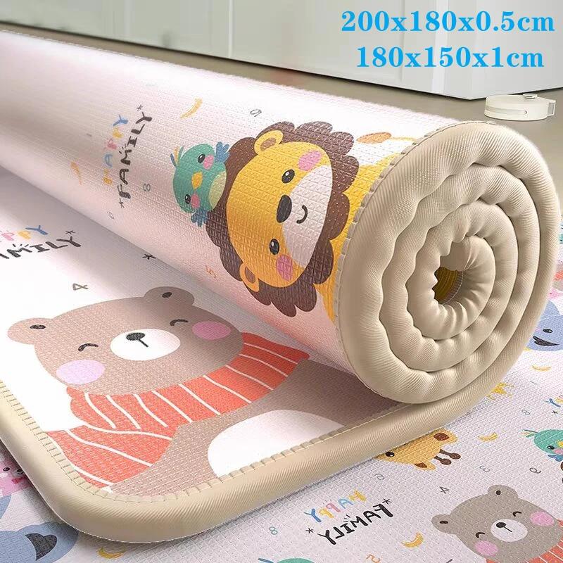 Tapis de jeu bébé non toxique haute qualité EPE - 5 tailles au choix - Tapis de sécurité pour enfants et activités