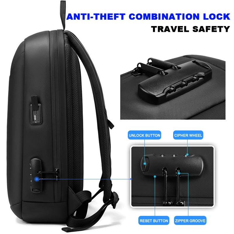 Sac à dos de voyage militaire suisse pour hommes, sac à dos d'affaires extensible USB pour ordinateu