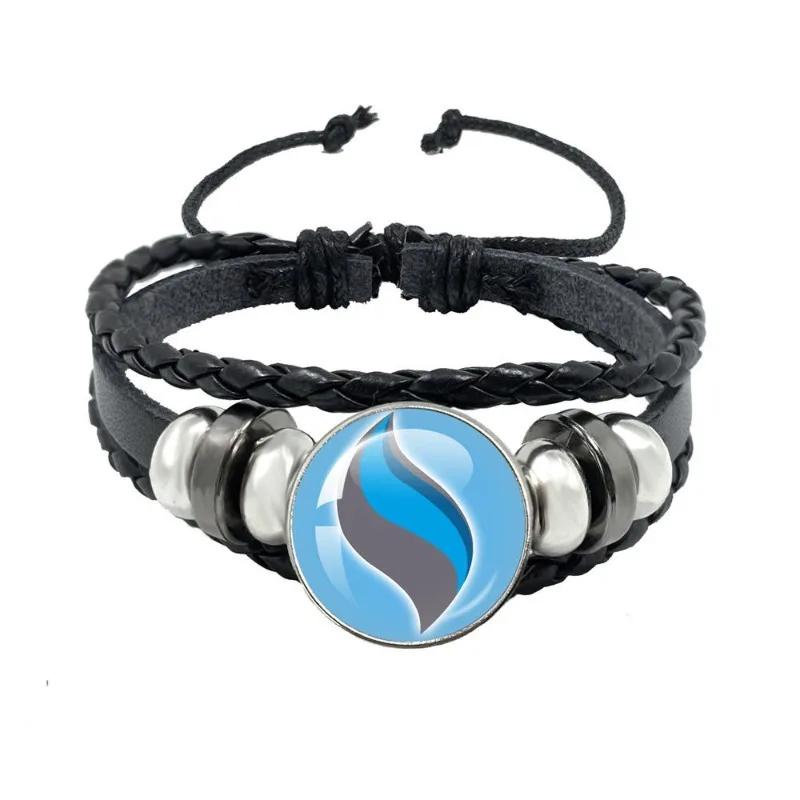 Pokémon Mega Stone porte-clés Anime périphérique créativité exquise mode cuir noir corde boucle port