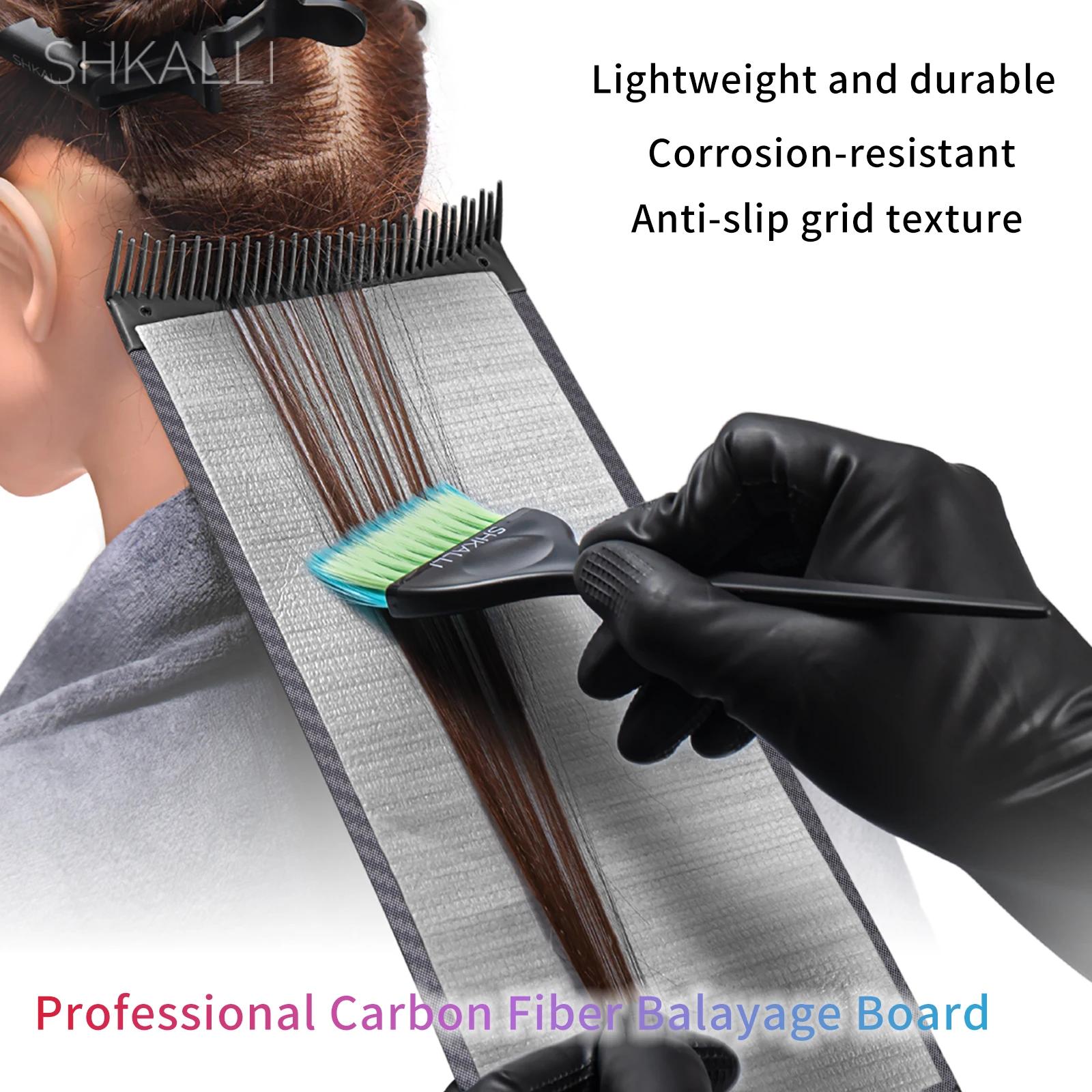 Planche professionnelle de coloration de cheveux en Fiber de carbone avec conception de dents de pei