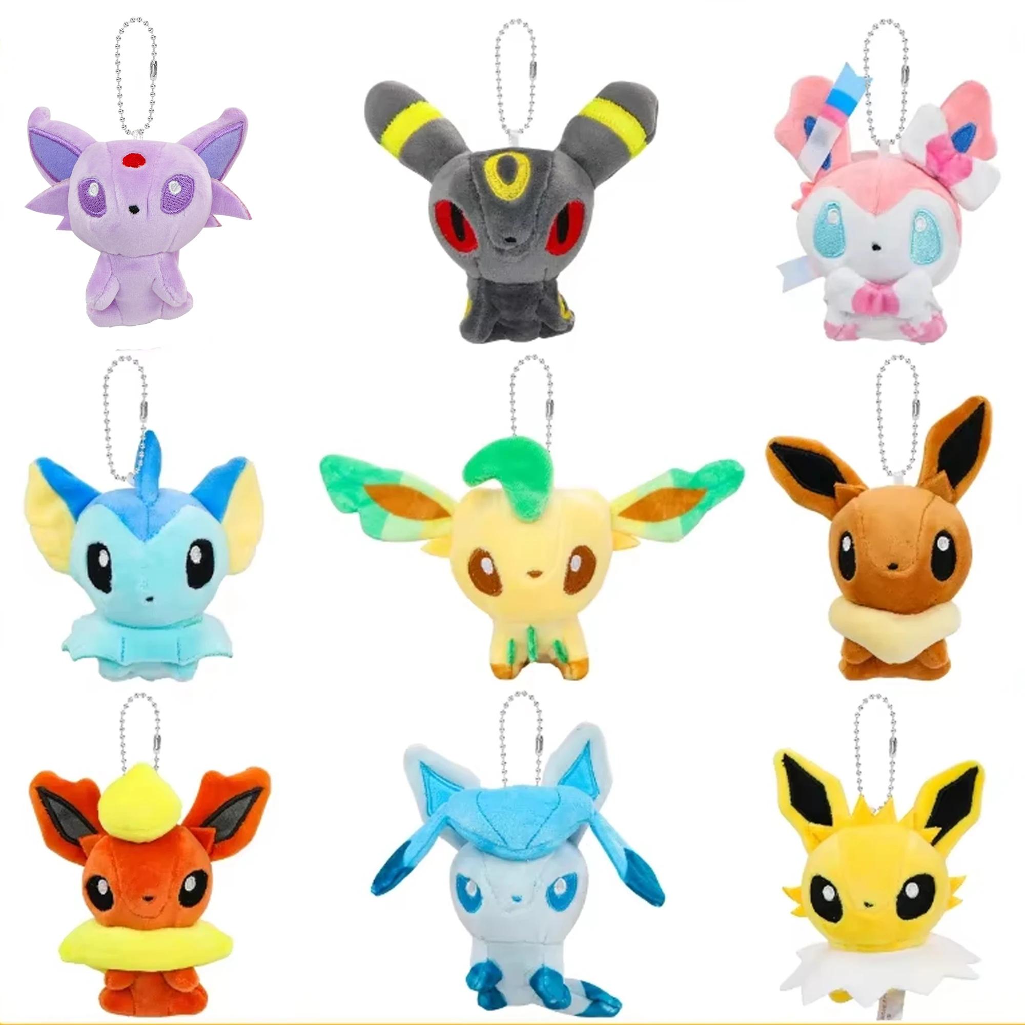 Eevee Umbreon Sylveon Espeon Vaporeon jouets en Peluche porte-clés Sylveon Espeon Duskull Haunter Fl