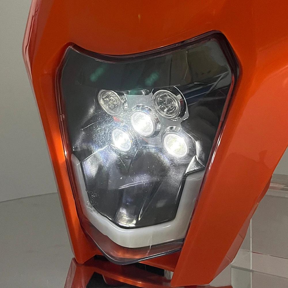 Phare de moto à LED pour KTM EXC XC SX MX XC 125 250 300 450 Supermoto Dirt Bike Motocross Phares Pl