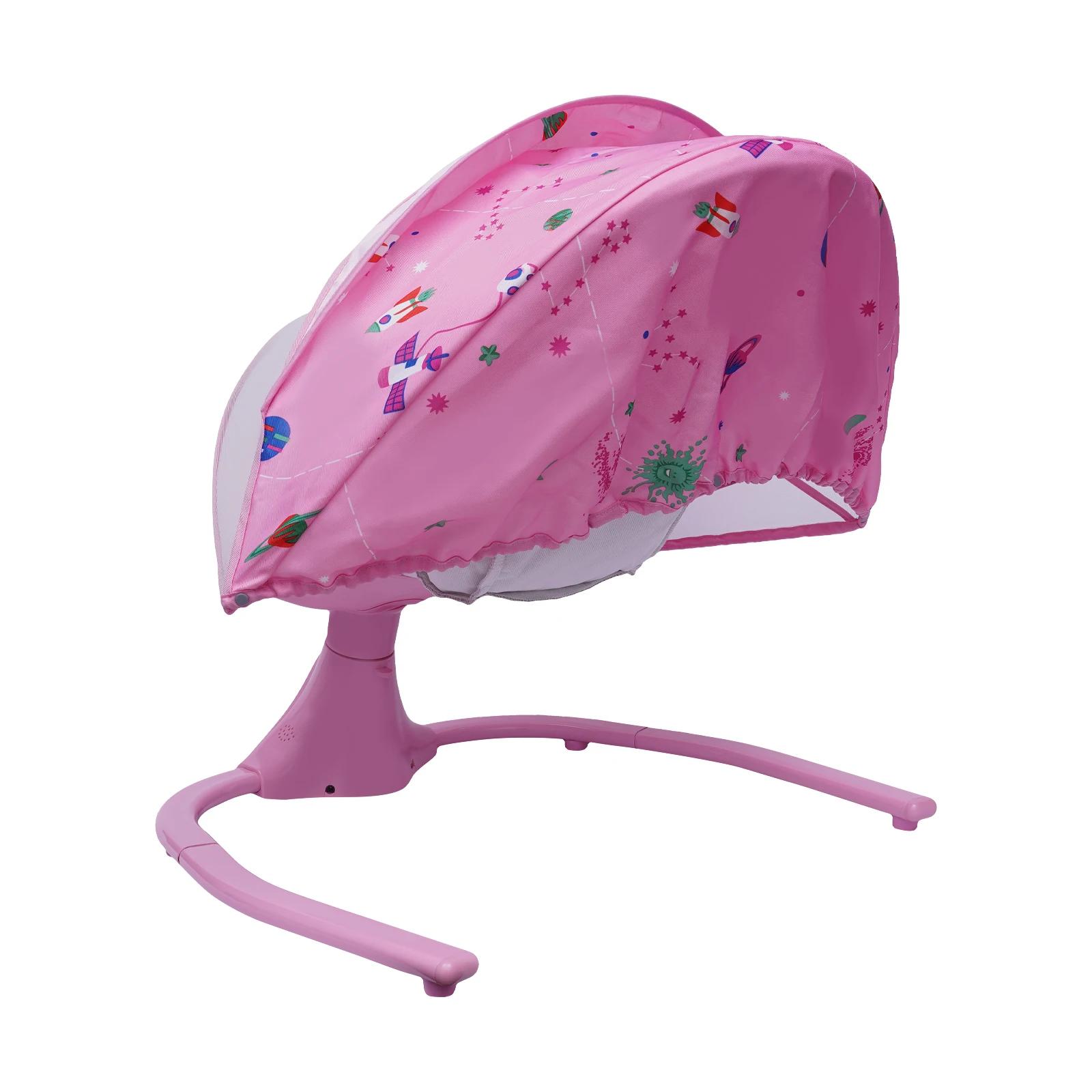 Chaise berçante électrique pour bébé avec télécommande, angle et vitesse réglables, musique Bluetoot