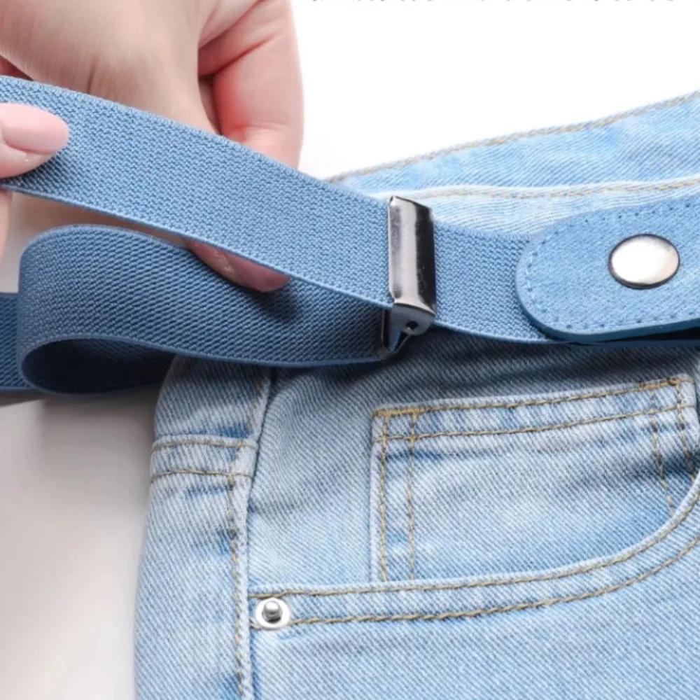 Ceinture extensible réglable sans boucle ceinture Invisible pour femmes hommes jean facile à porter 