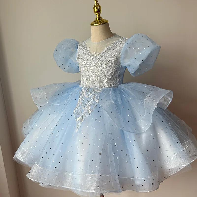 Robe de Soirée d'Anniversaire pour Adolescentes, Tenue de Princesse, Robe de Piano, Robe de Demoisel