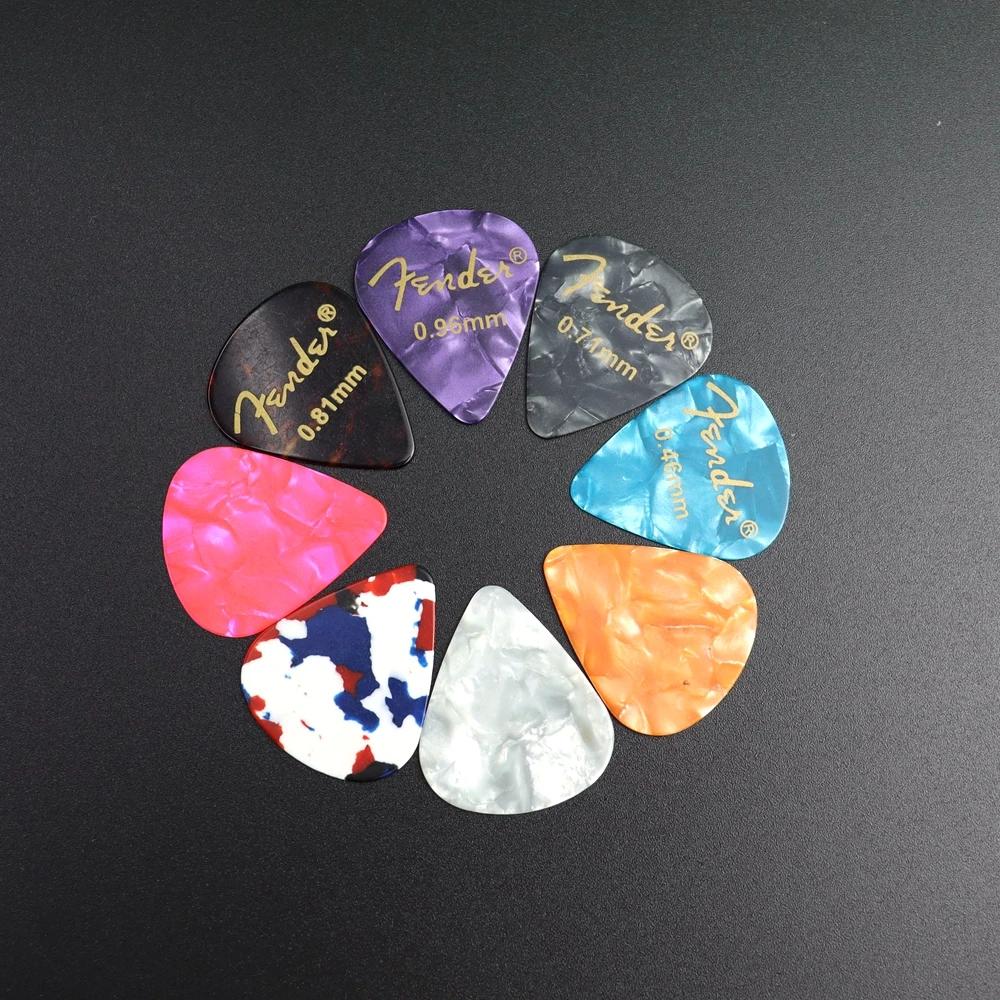 Plectres de guitare électrique acoustique en celluloïd, 20 et 50 et 100 pièces, accessoires avec boî