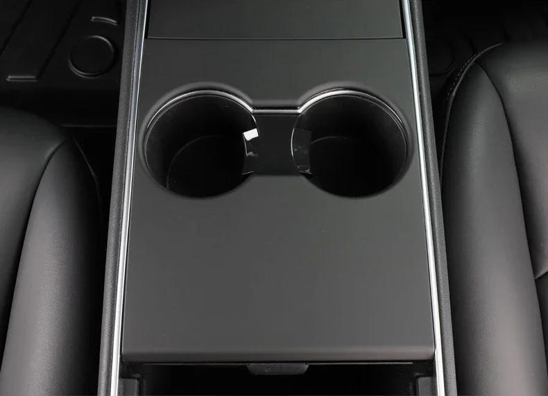Patch de protection pour panneau de commande Central de voiture ABS noir, 3 pièces, pour Tesla modèl