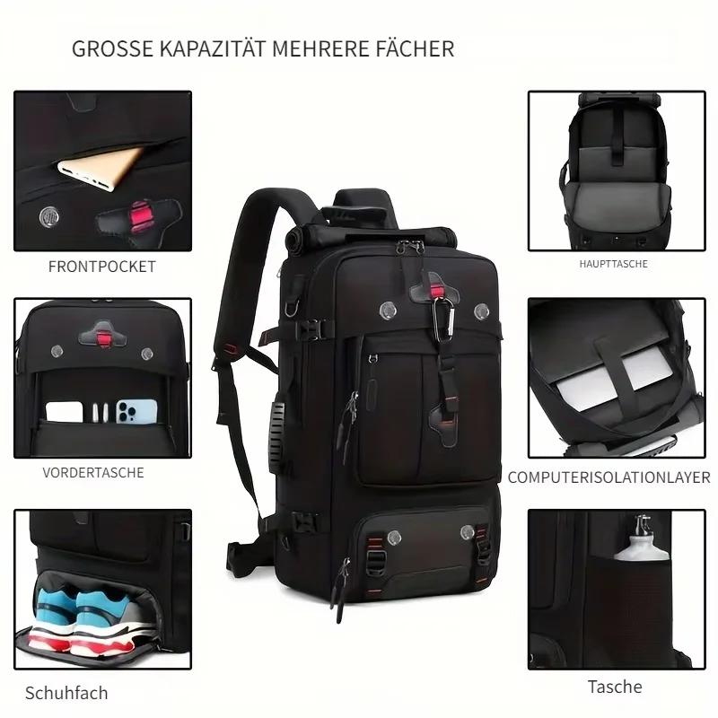 Sac à dos de voyage pour homme, sac à dos décontracté pour homme pour voyage, grand sac à dos de voy