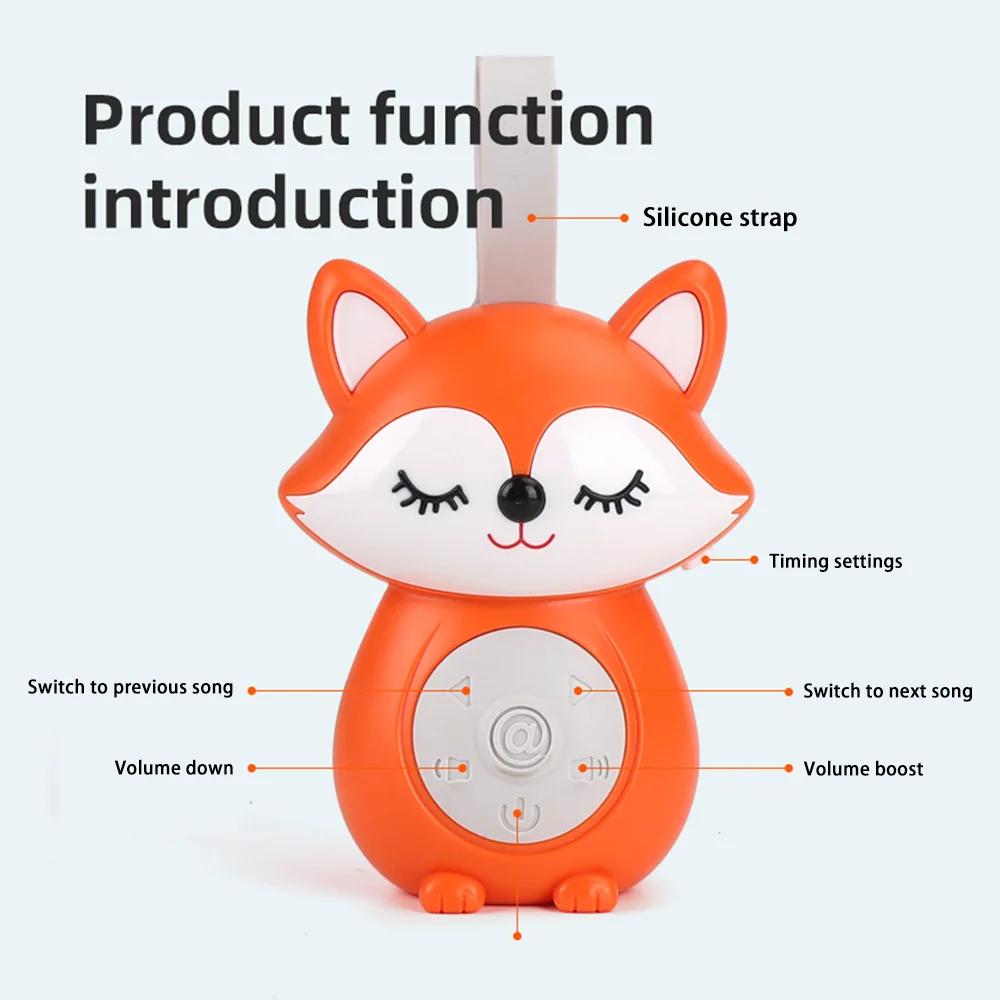 Machine à bruit blanc Portable, sucette pour bébé avec 5 musique légère pour les tout-petits, arrêt 
