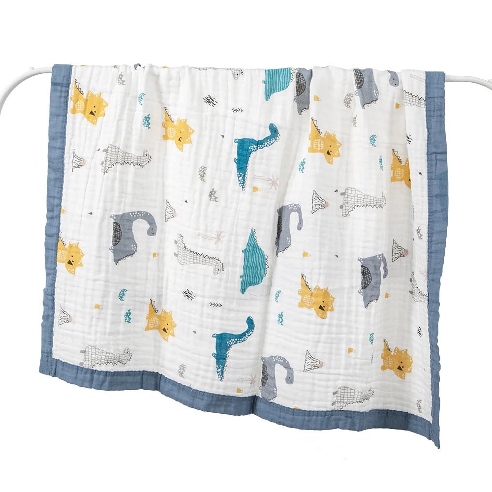 Couverture bébé 6 couches gaze coton 100% - Enveloppe respirante douce pour nouveau-né et serviette de bain