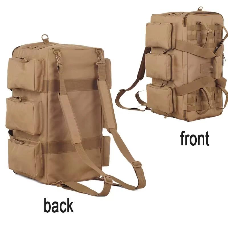 55L bagages sac polochon randonnée sacs de voyage tactique Camping sac à dos en plein air épaule sac