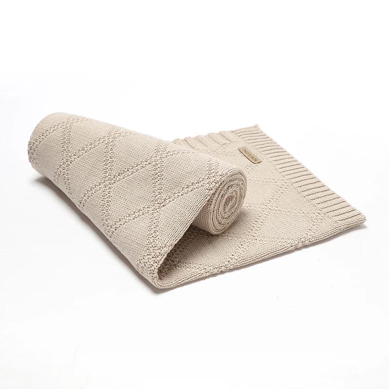 Couvertures en coton pour bébé, Super douces, pour nouveau-né, garçon et fille, couverture de pousse