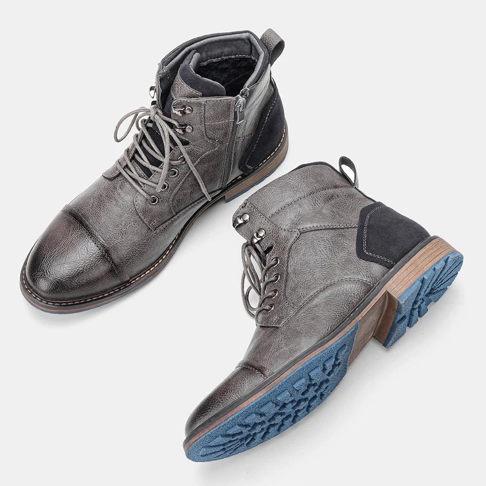 Bottes en cuir confortables de marque tendance 2026 pour homme